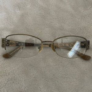 Roberto Steffani RS/S 12 COL 10 51 17 135 brown metallic half rim eyeglasses.